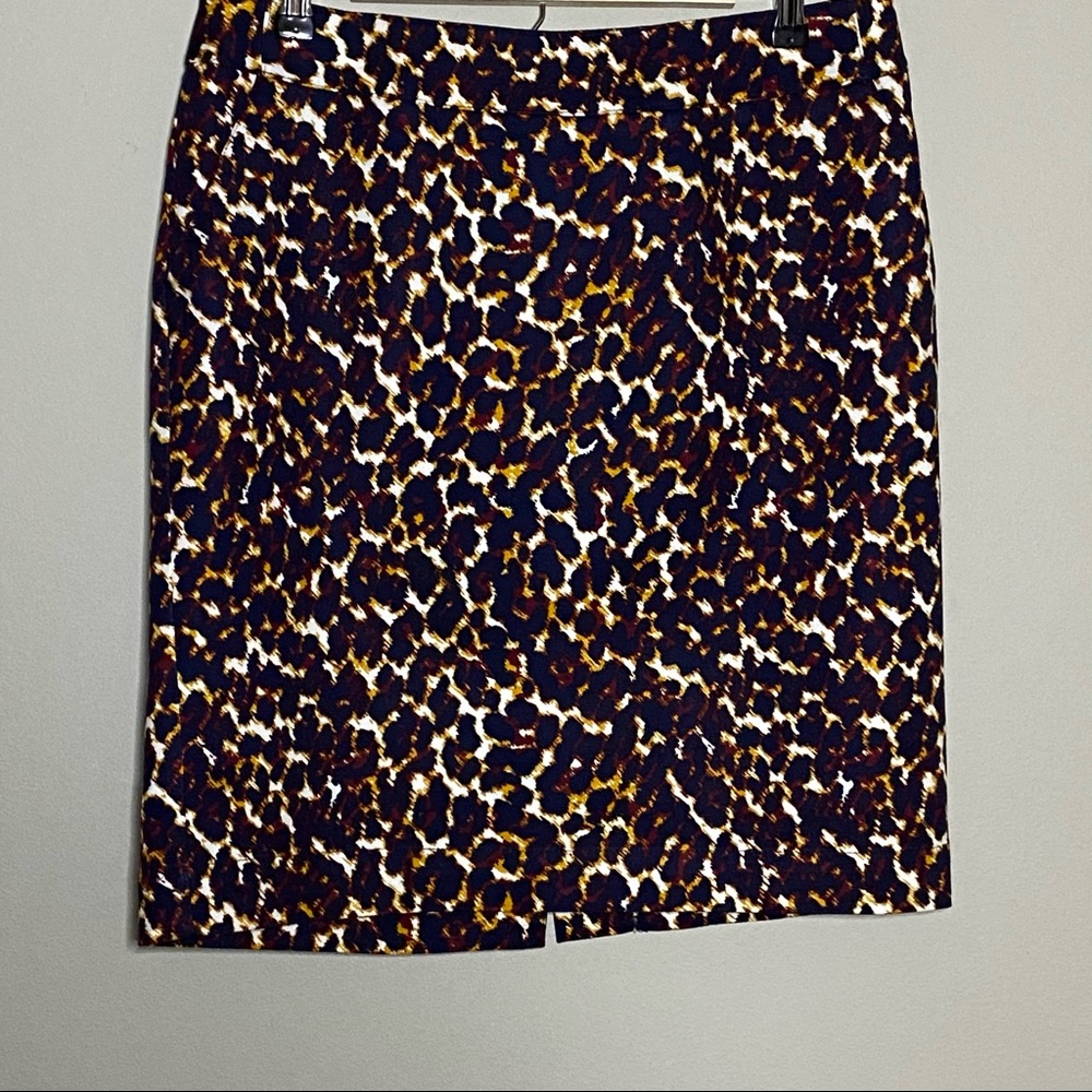 Merona Skirt Size 12 Animal Print Pencil Straight Pockets See Description